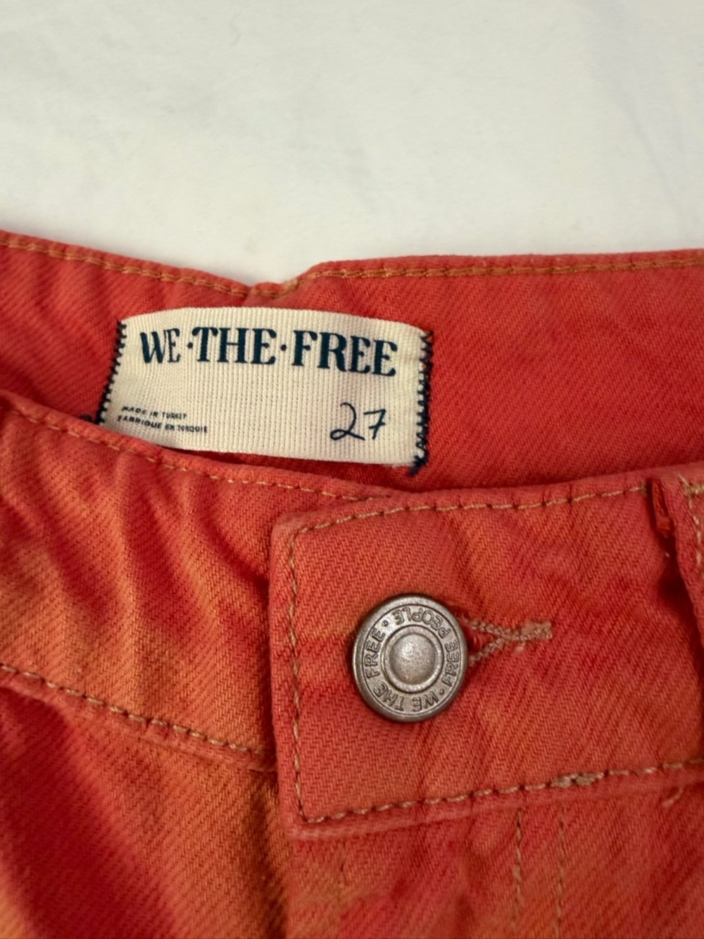 NWT FREE PEOPLE WE THE FREE Waterfalls Baggy Wide Leg Jeans Oklahoma Sun 27 - Picture 7 of 15